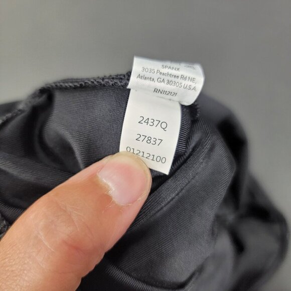 Spanx Faux Leather Leggings 2437Q Black Women’s XL Petite Career Grunge Classic - Picture 6 of 10